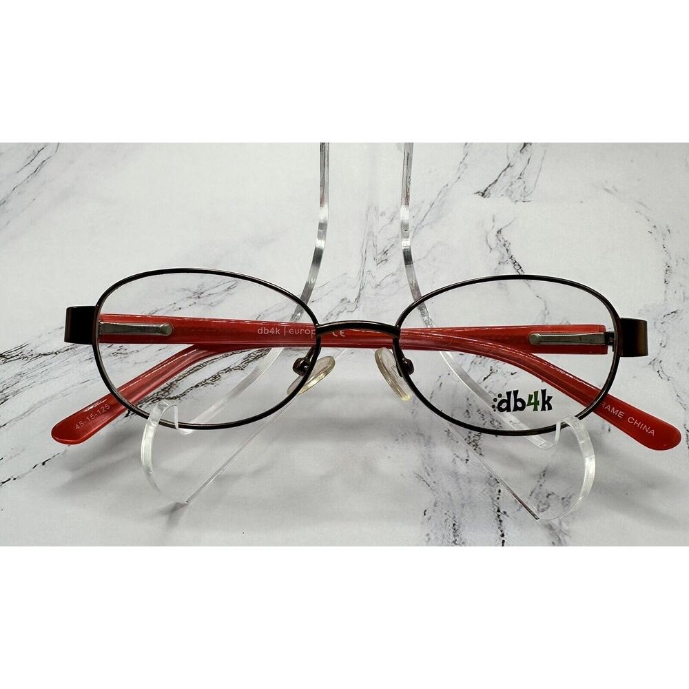 DB4K By Europa- Kids Eyeglasses- Pixel C3-Brown/Multi-Size 45-15-125-New w/Case